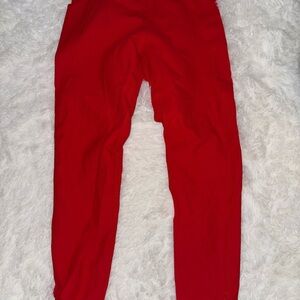 Women's Red Stretch Leggings